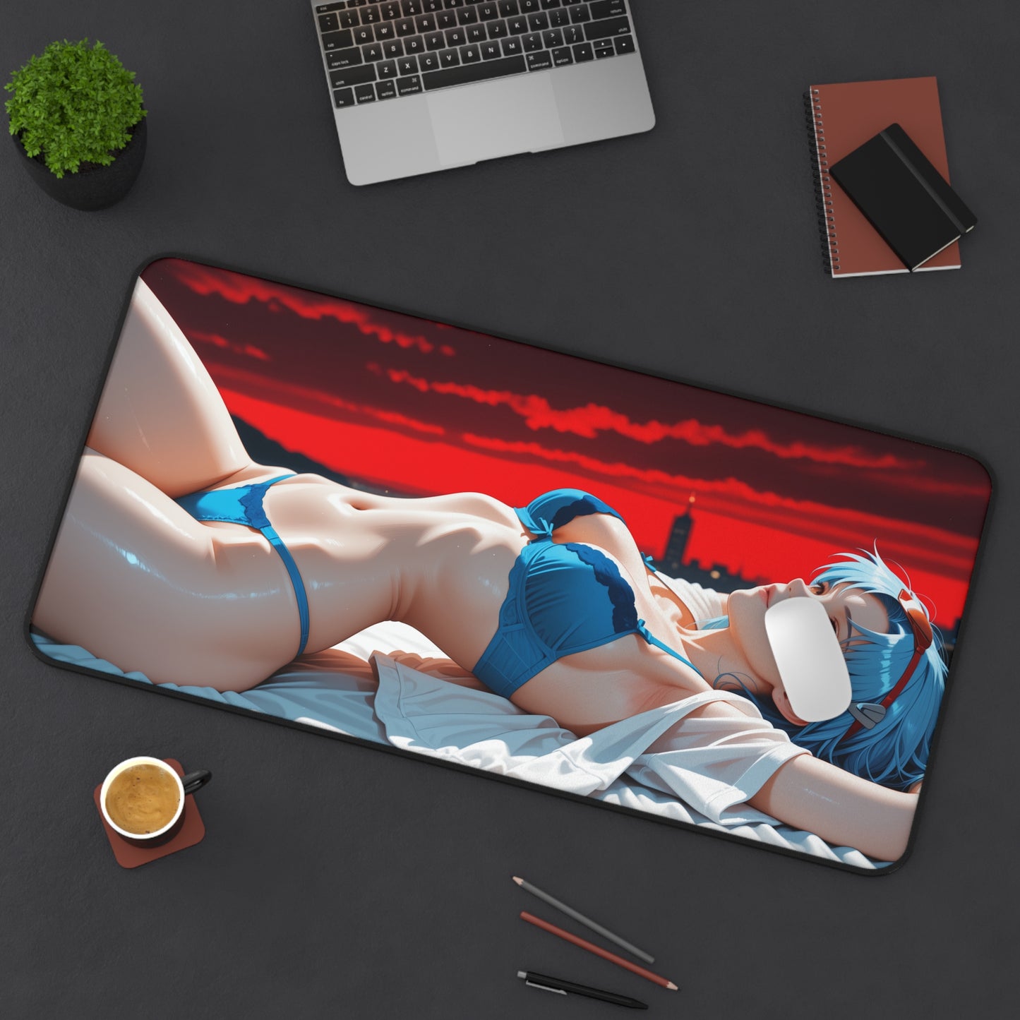 Килимок для столу Rei Ayanami, килимок для миші з аніме-дівчини Євангеліон, налаштування ігрового столу Mecha