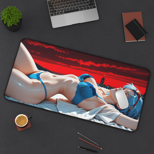 Килимок для столу Rei Ayanami, килимок для миші з аніме-дівчини Євангеліон, налаштування ігрового столу Mecha