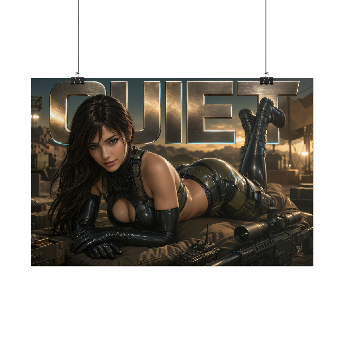 Quiet Metal Gear Poster Gaming Wall Art Gamer Room Decor Collectible Print