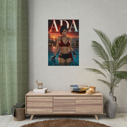 Gaming Wall Art Ada Wong Resident Evil Poster Bedroom Game Room Decor Art Print