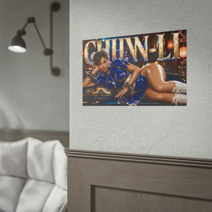 Gaming Wall Art Chun Li Street Fighter Poster Game Room Decor Gamer Gift Print