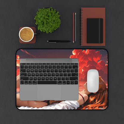 Килимок для столу Аски Ленглі, килимок для миші з аніме-меха-героїнею, налаштування ігрового столу