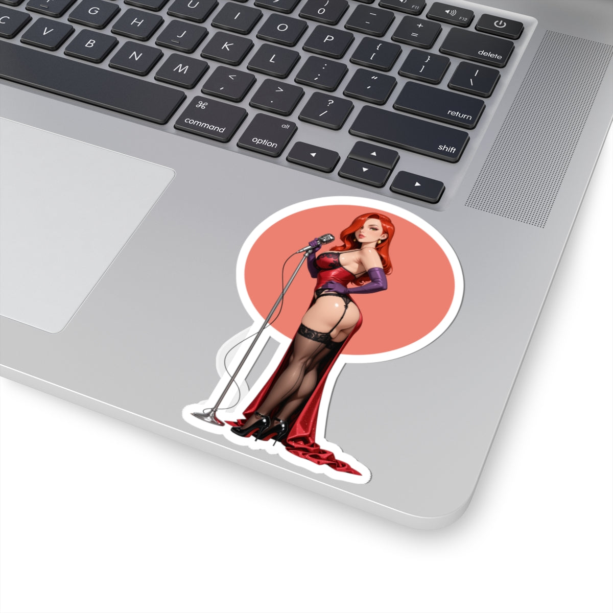 Наклейка Джессіка Реббіт – вінілова наклейка Glam Diva для ноутбуків, журналів та декору інтер'єру