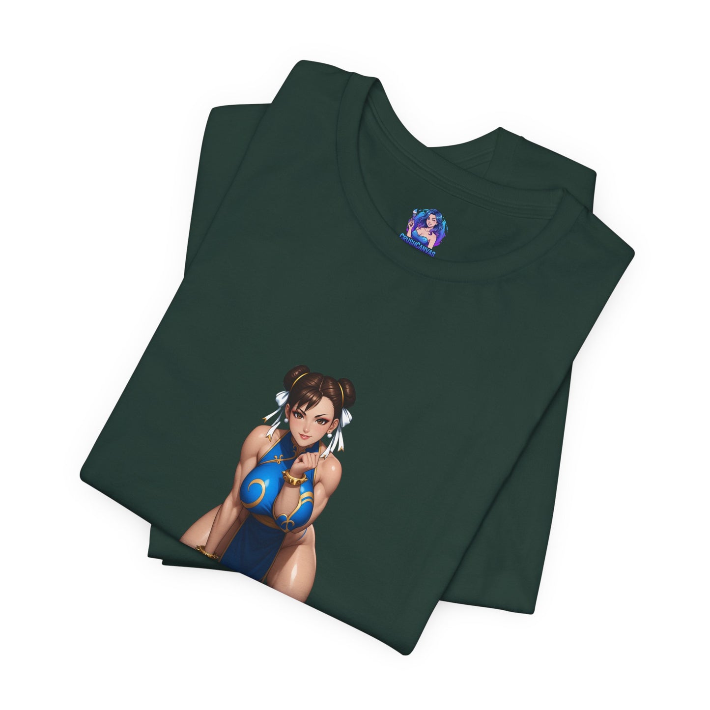 Chun-Li T-Shirt | Street Fighter Grafik-T-Shirt für Gamer &amp; Anime-Fans | Kämpfer-Waifu-Shirt