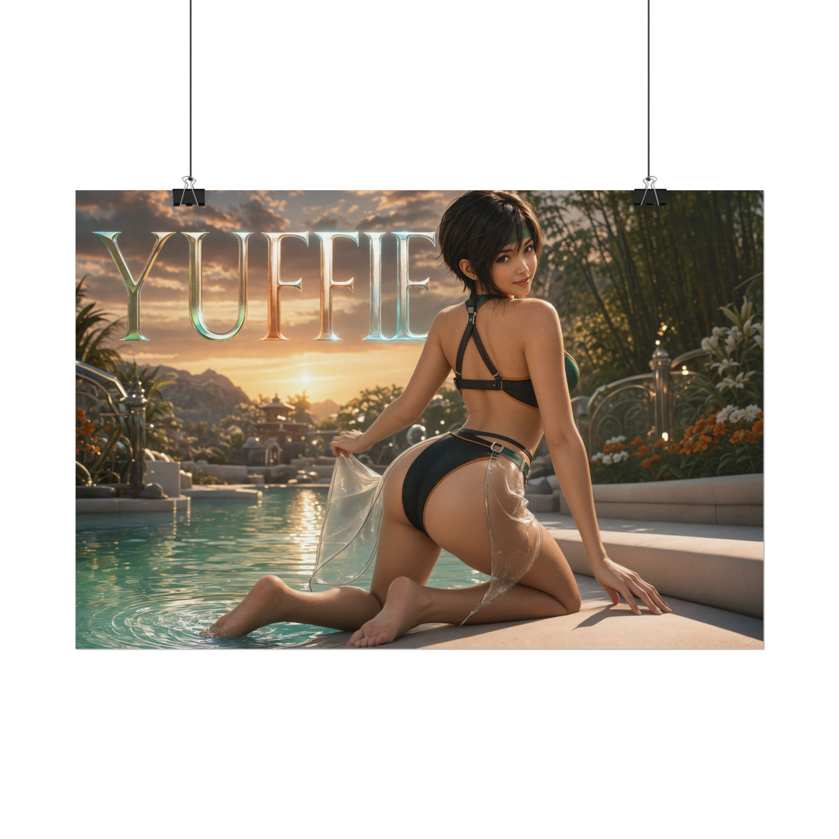Gaming Wall Art Yuffie Kisaragi Poster Game Room Decor Gamer Gift Art Print