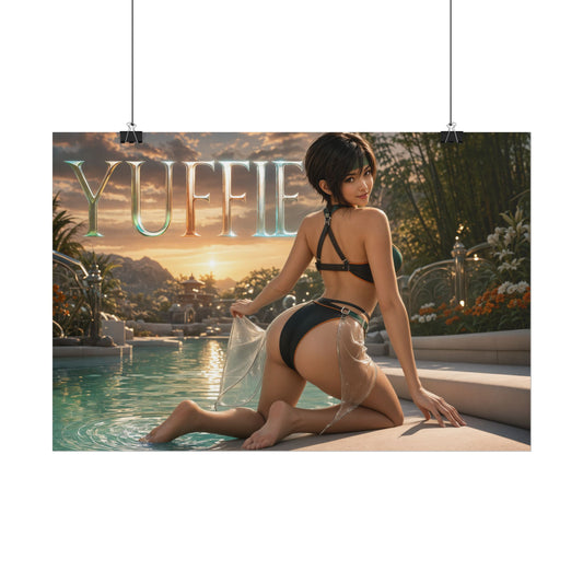 Gaming Wall Art Yuffie Kisaragi Poster Game Room Decor Gamer Gift Art Print