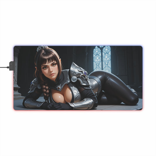Shadowheart RGB Mouse Pad – Baldur’s Gate 3 LED Desk Mat, Fantasy Gamer Setup