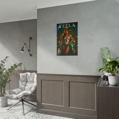 Masters of the Universe Teela Poster MOTU Wall Art Print Decor