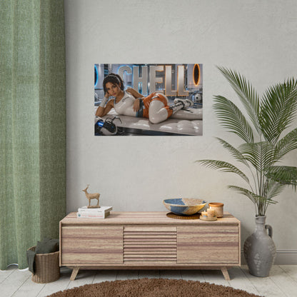 Chell Portal Poster Gaming Wall Art Gamer Room Decor Collectible Print