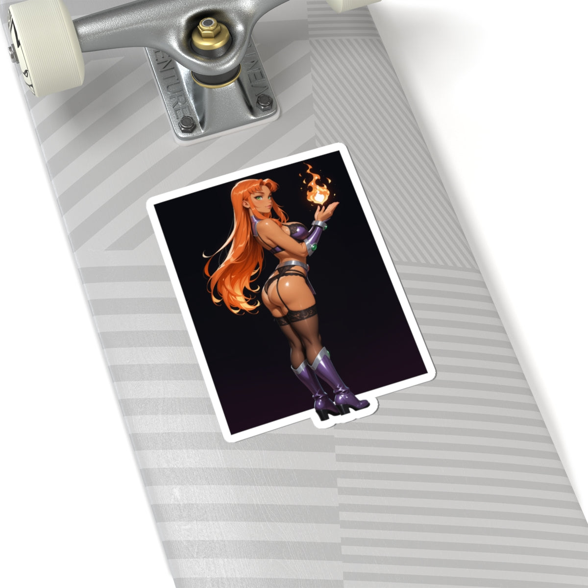 Starfire-Aufkleber – Kosmisches Mädchen-Vinylaufkleber für Laptops, Notizbücher &amp; Ausrüstung