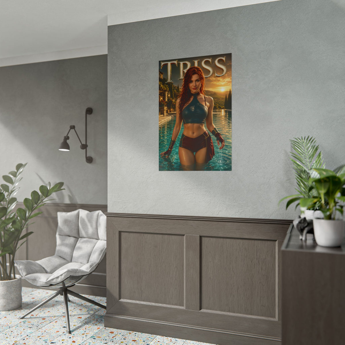 Triss Merigold The Witcher Wall Art Poster Fantasy Bedroom Decor Character Print
