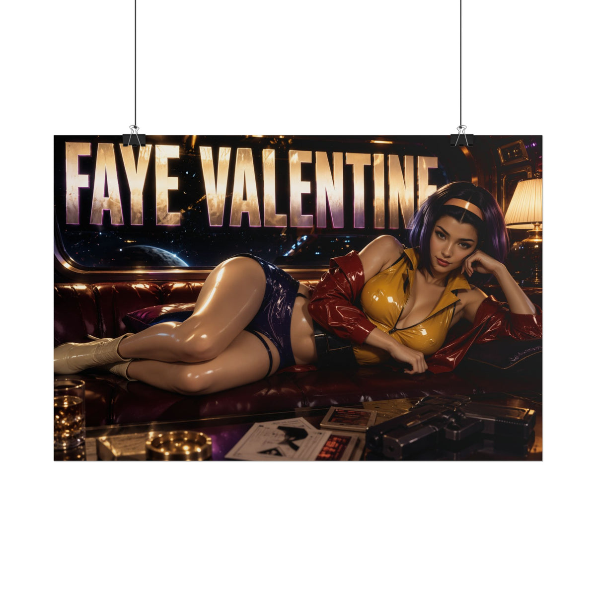Anime Room Decor Faye Valentine Cowboy Bebop Poster Wall Art Character Print