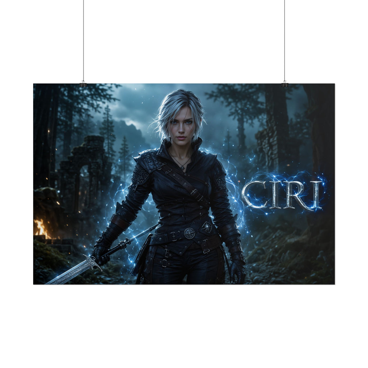 Fantasy Wall Art Ciri The Witcher Poster Room Decor Collector Gift Art Print