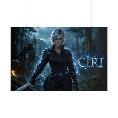 Fantasy Wall Art Ciri The Witcher Poster Room Decor Collector Gift Art Print