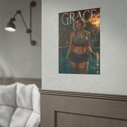 Game Room Decor Grace Wall Art Poster Collectible Character Print