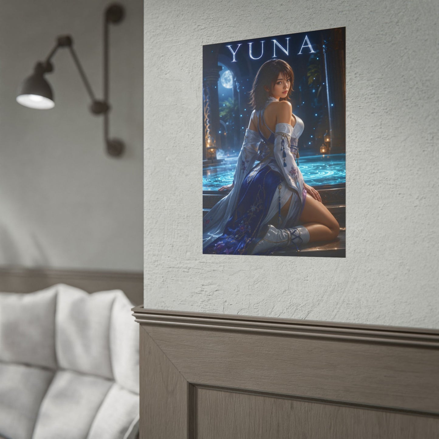 Yuna Poster, Final Fantasy X Wall Art, Fantasy Print, Gamer Decor