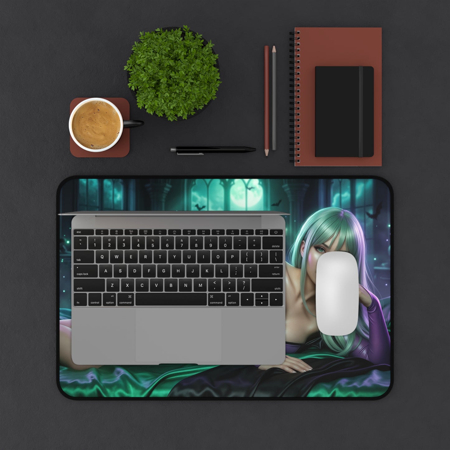 Darkstalkers Mouse Pad, Morrigan Desk Mat, Gamer Gift XXL