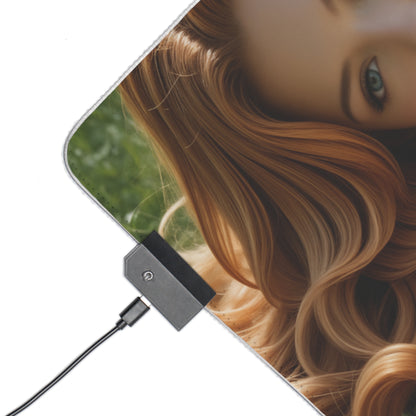 Килимок для столу Tsunade – світлодіодний RGB-підкладка, ігровий комплект для дівчини з аніме Вайфу