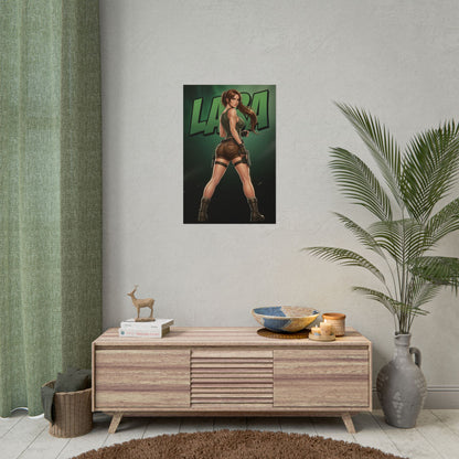 Lara Croft Tomb Raider Poster, Tomb Raider Wall Art Print, Adventure Girl Decor, Action Game Wall Art, Gamer Gift