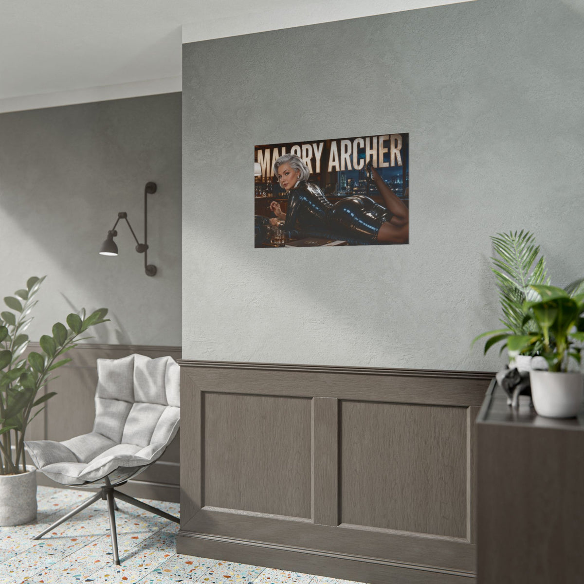 Cartoon Wall Art Malory Archer Archer Poster Room Decor Character Print