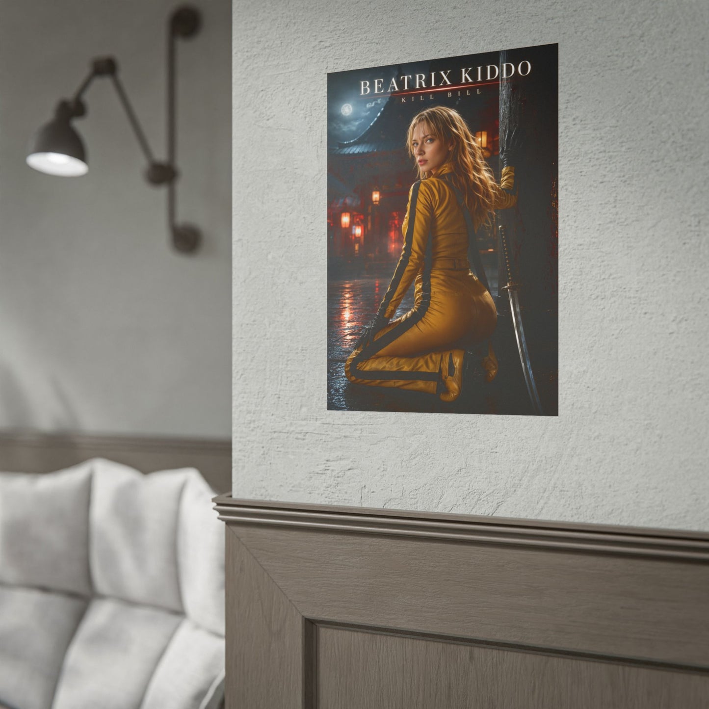 Beatrix Kiddo Poster, Kill Bill Wall Art, Action Movie Print Decor