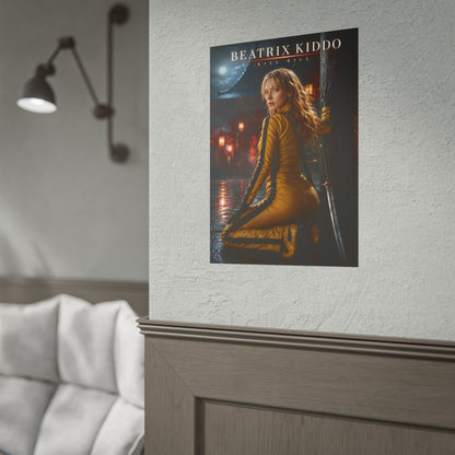 Beatrix Kiddo Poster, Kill Bill Wall Art, Action Movie Print Decor