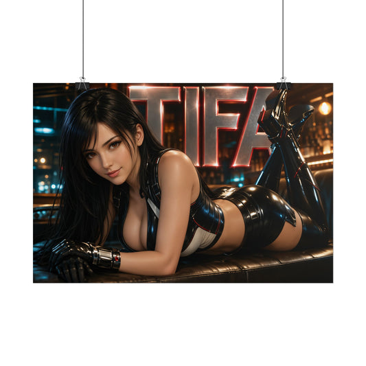 Gaming Wall Art Tifa Lockhart Poster Game Room Decor Gamer Gift Print