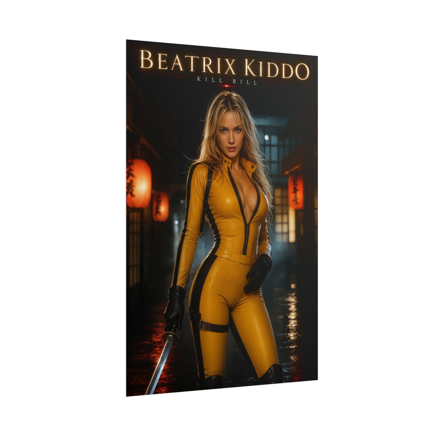Beatrix Kiddo Poster, Kill Bill Wall Art, Action Movie Print Decor