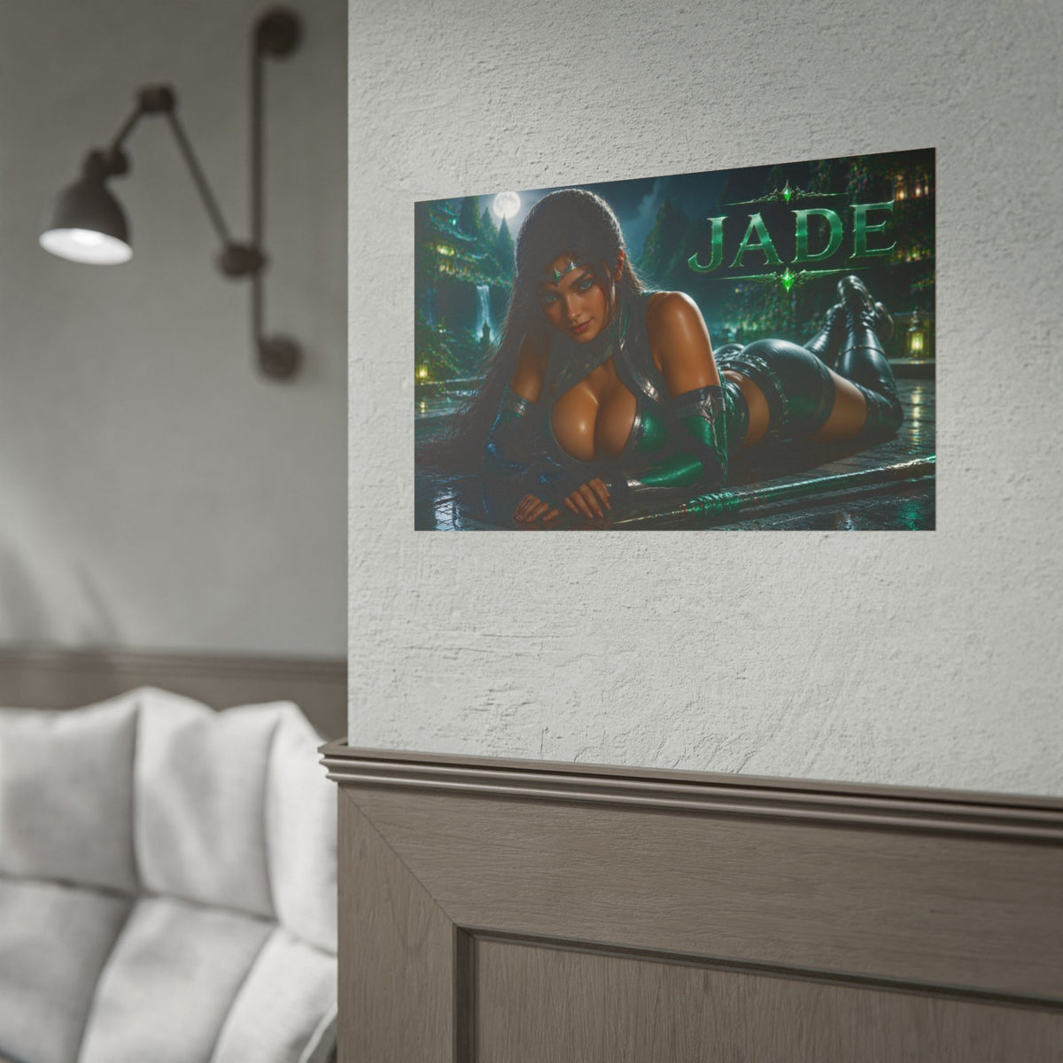 Jade Character Poster Mortal Kombat Gaming Setup Wall Decor Collector Print