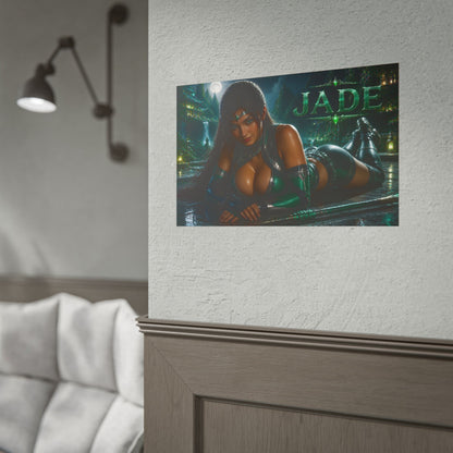 Jade Character Poster Mortal Kombat Gaming Setup Wall Decor Collector Print