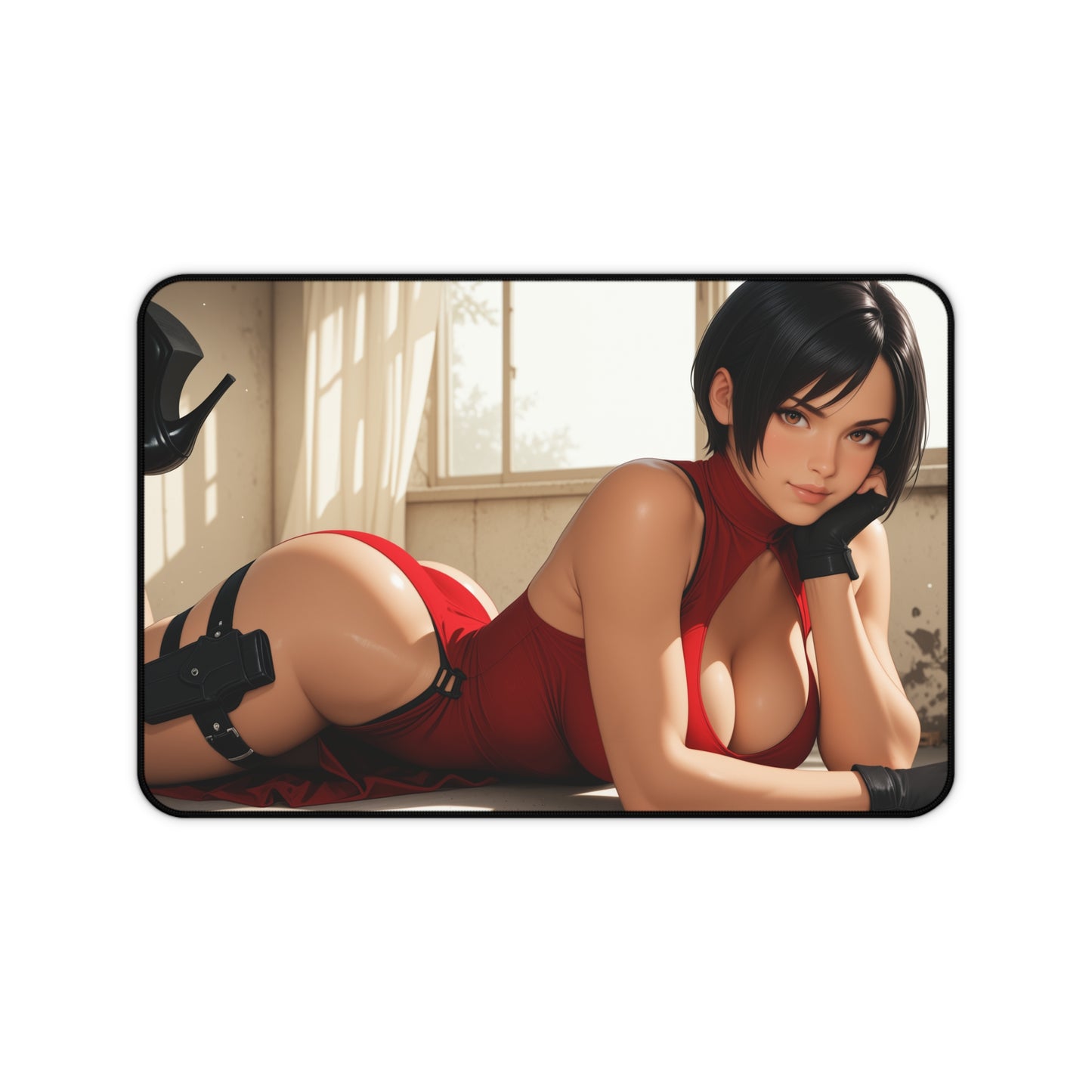 Ada Wong Desk Mat, Action Game Heroine Mouse Pad, Gaming Desk Setup