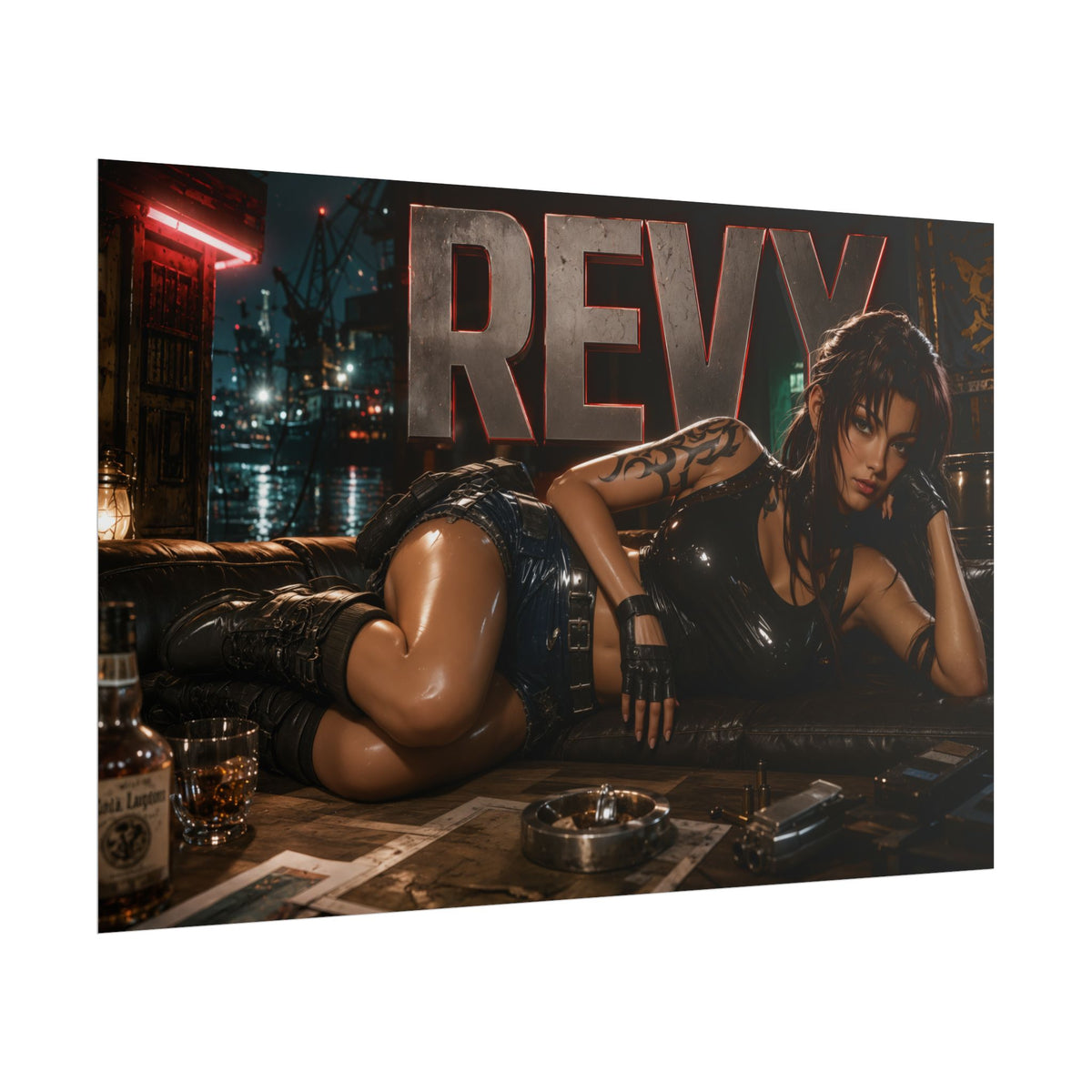 Anime Room Decor Revy Black Lagoon Poster Wall Art Character Print