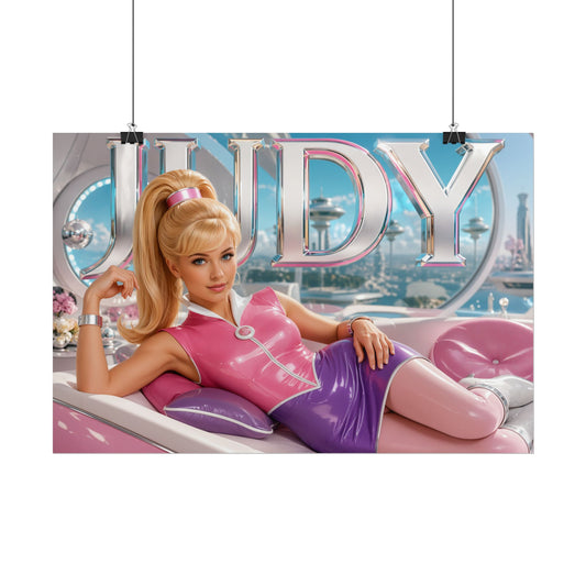 Judy Jetson Character Poster The Jetsons Vintage Style Wall Decor Collectible