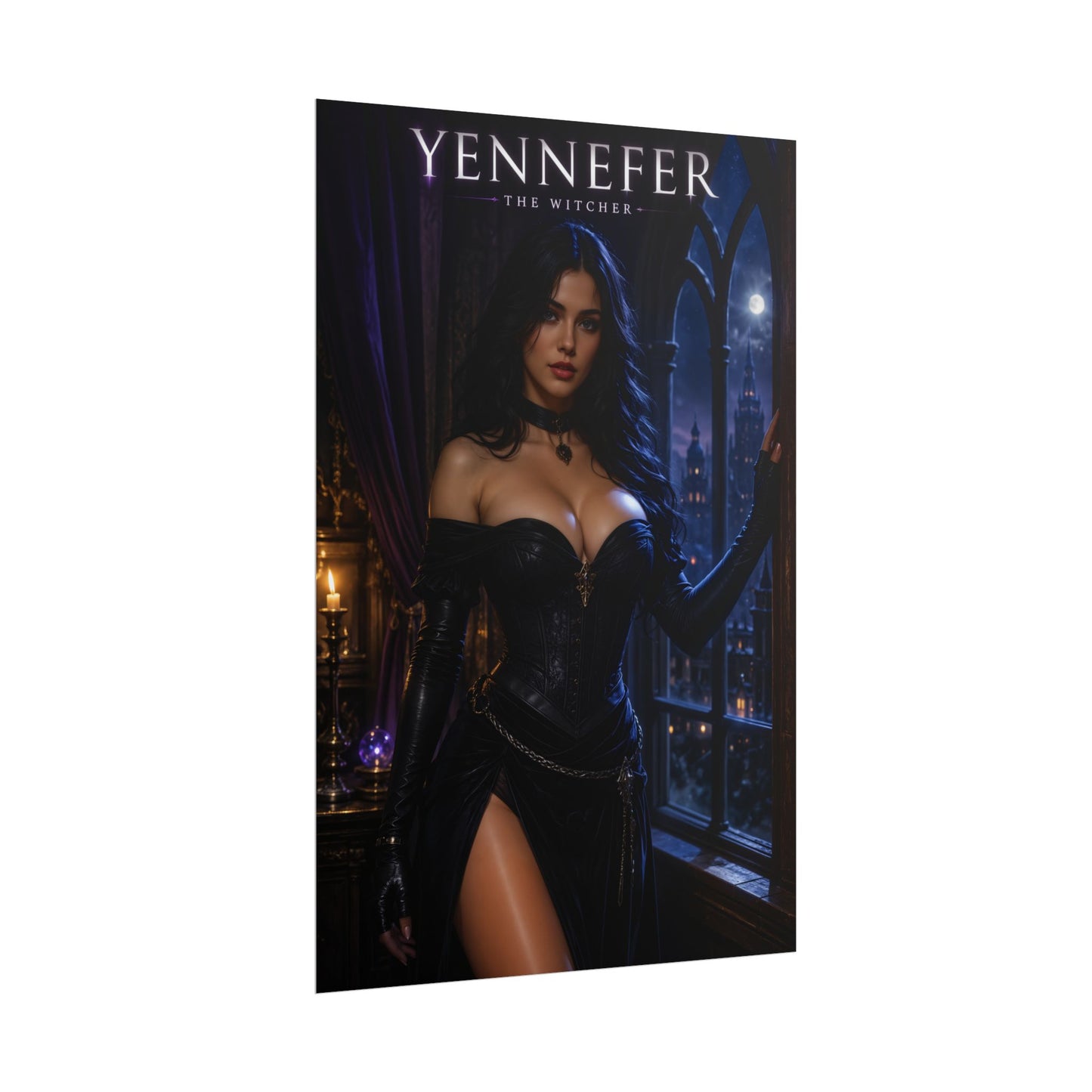 Yennefer Poster, Witcher Gaming Wall Art, Fantasy Poster, Bedroom Decor