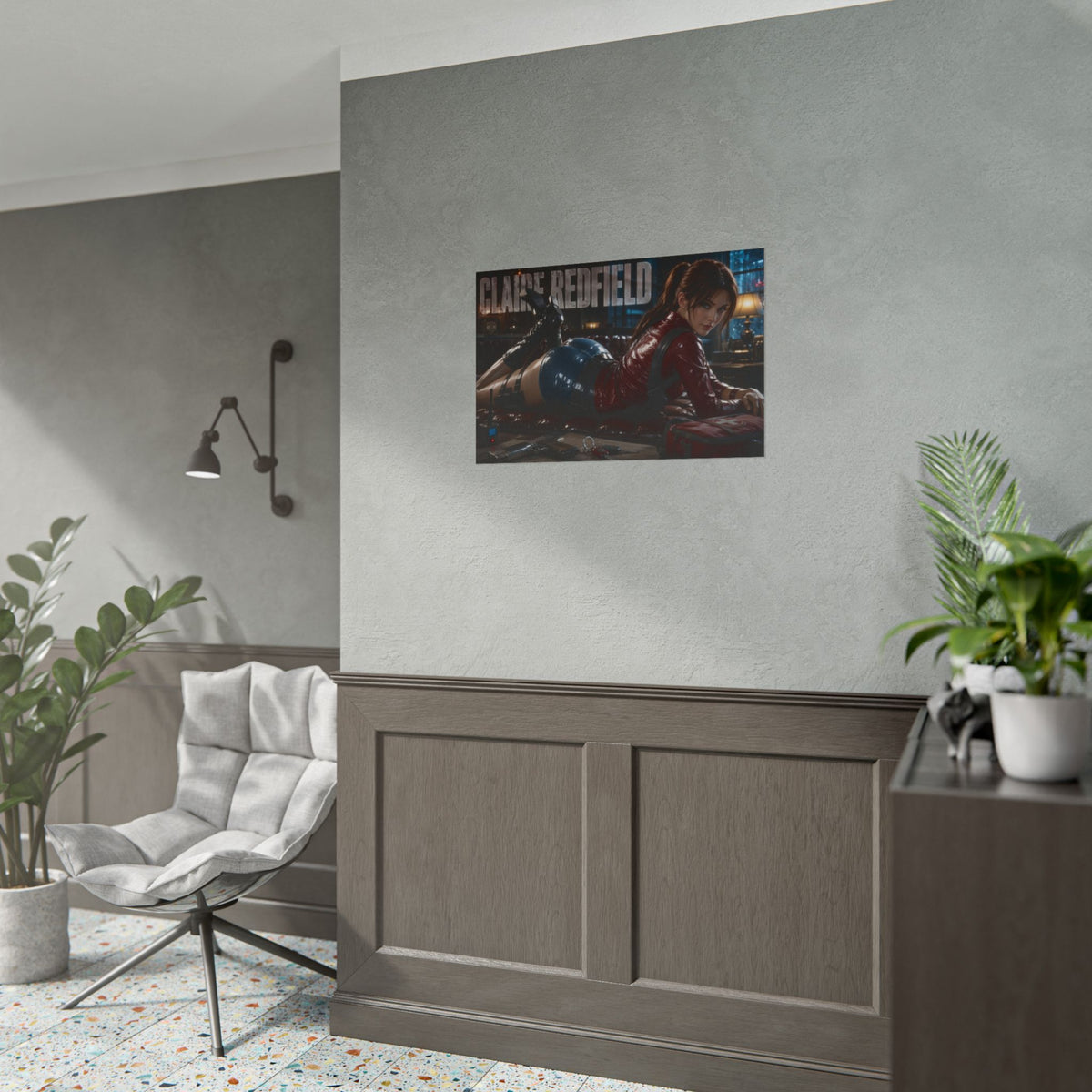 Claire Redfield Resident Evil Poster Gaming Wall Art Gamer Room Decor Art Print
