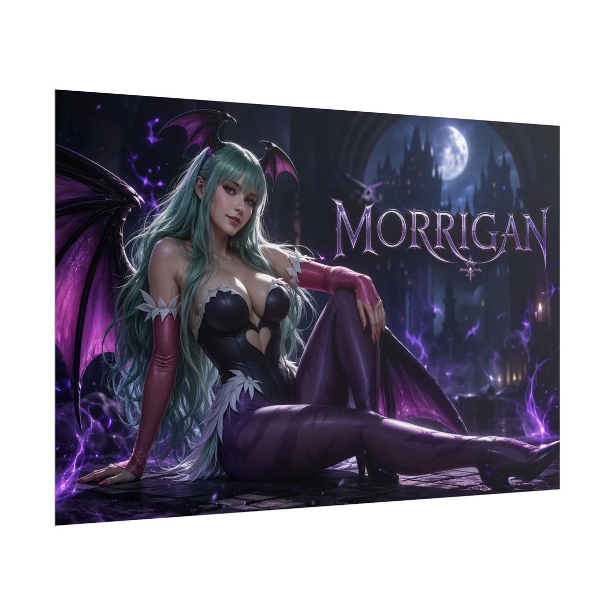 Morrigan Aensland Darkstalkers Poster Wall Art Character Room Decor Collectible