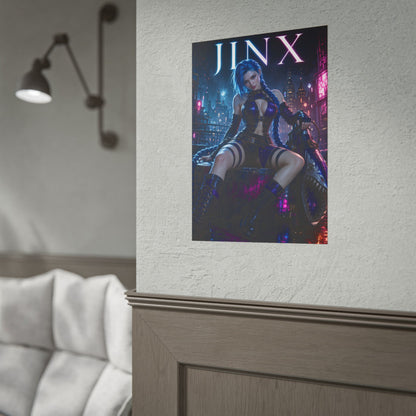 Jinx Arcane League of Legends Poster Gaming Wall Art Print