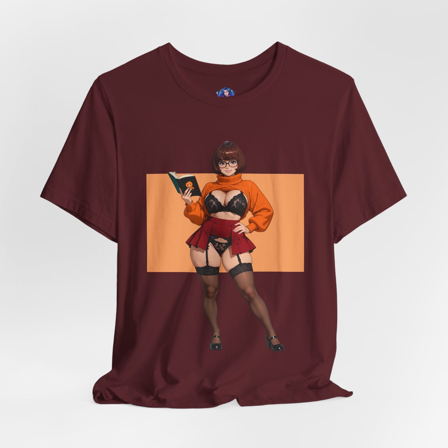 Velma Grafik-T-Shirt | Süßes Nerd-Girl-T-Shirt für Otakus und Retro-Fans | Smart-Heroine-Shirt