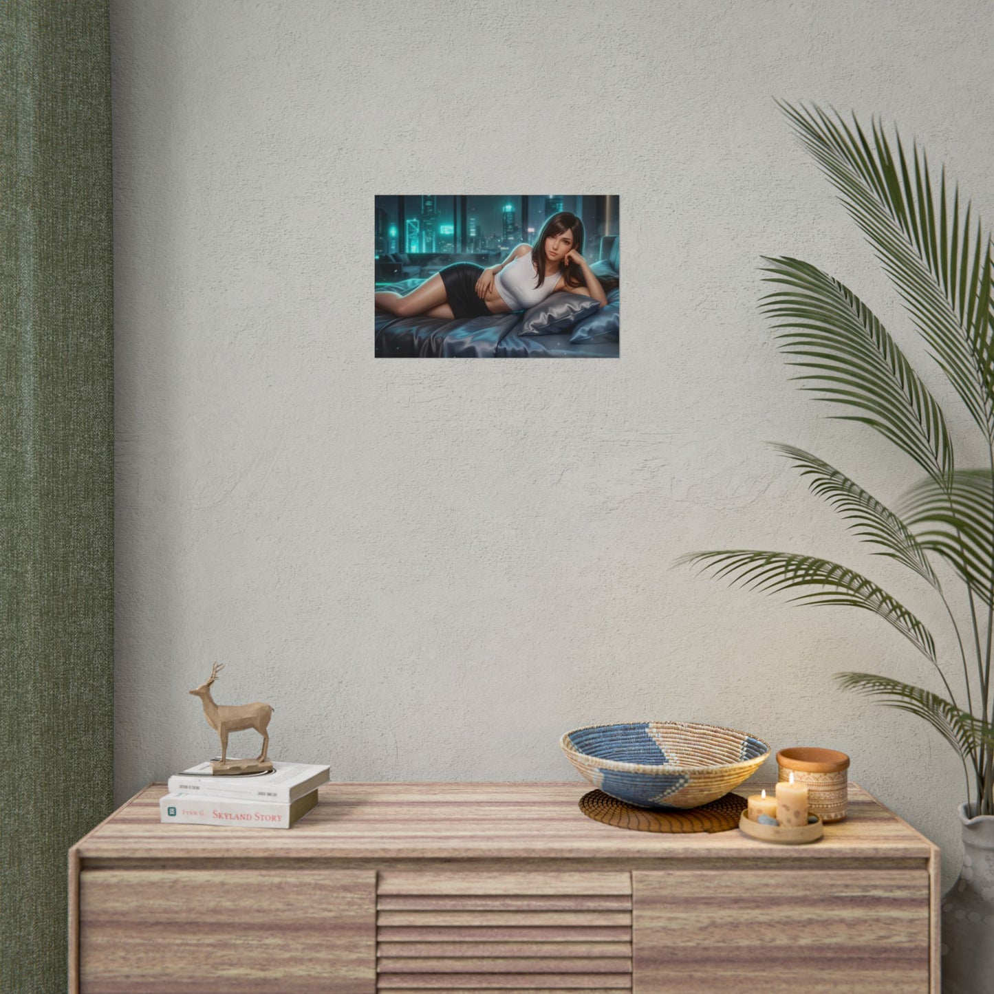 Tifa Lockhart Poster, Gaming Wall Art, Fantasy Print, Gamer Decor