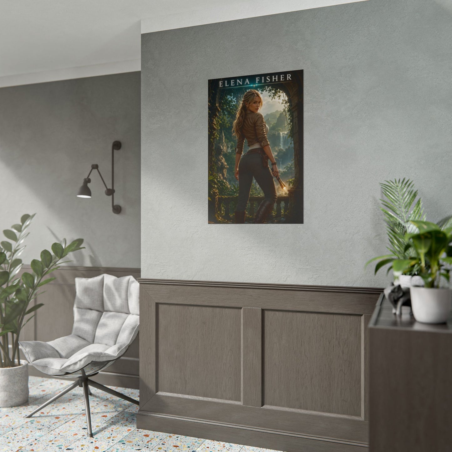 Elena Fisher Uncharted Poster PlayStation Wall Art Print Decor