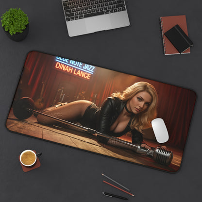 Black Canary Gaming Mouse Pad, Superhero Desk Mat, Comic Heroine Gaming Setup - HD Dinah Lance artwork on large gaming desk mat