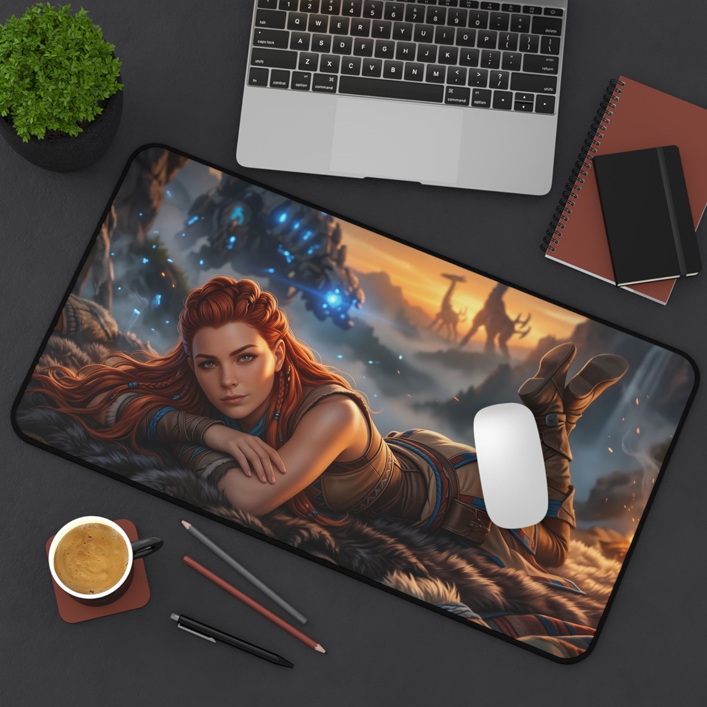 Horizon Mouse Pad, Aloy Desk Mat, Gamer Gift XXL
