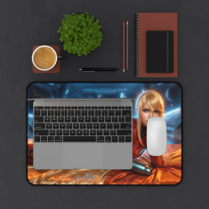 Sci-Fi Mouse Pad, Samus Aran Desk Mat, Large Desk Pad