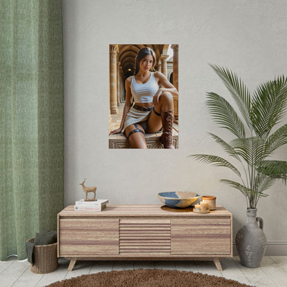 Lara Croft Poster – Adventurer Wall Art Print, Perfect Gift for Gamer Fans