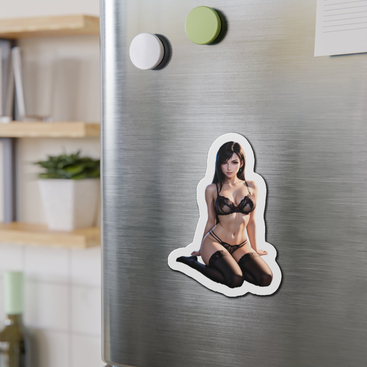 Tifa Lockhart Magnet – Sexy FF7 Kühlschrankmagnet, Anime-Kämpferin-Deko