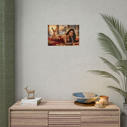 Wonder Woman Poster, DC Comics Wall Art, Fantasy Print Decor