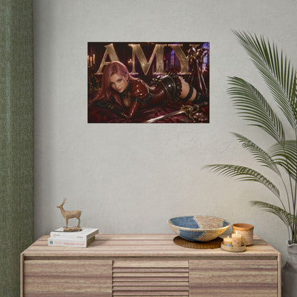 Game Room Decor Amy Sorel Soulcalibur Poster Gaming Wall Art Character Print