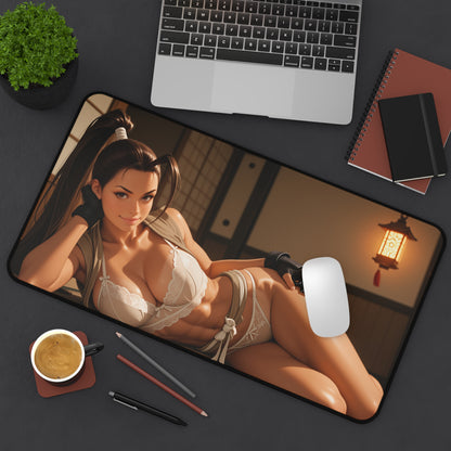Ibuki Schreibtischunterlage, Street Fighter Ninja Girl Mauspad, Anime Gaming Schreibtisch-Setup