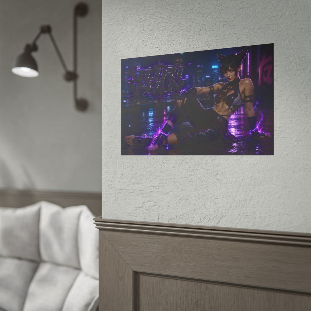 Gaming Wall Art Juri Han Poster Game Room Decor Gamer Gift Art Print