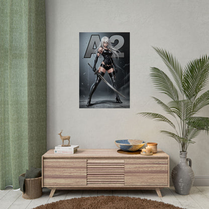 A2 Nier Automata Poster, Nier Automata Wall Art Print, Battle Android Girl Decor, Sci Fi Game Art, Gamer Gift